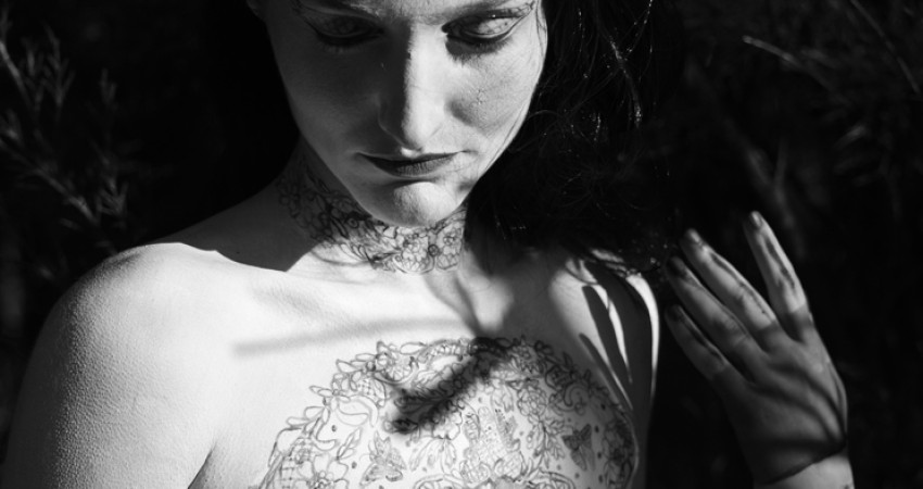Réalisation d’un body painting pour la chorégraphe et photographe Karine Saporta
