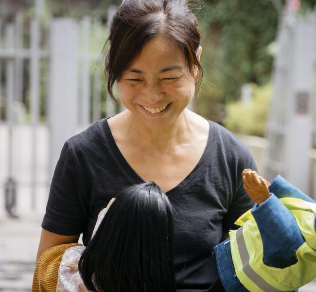 Balade sur l'Avenue/ un numéro de marionnettes de Junko Murakami © Shigenori Miki